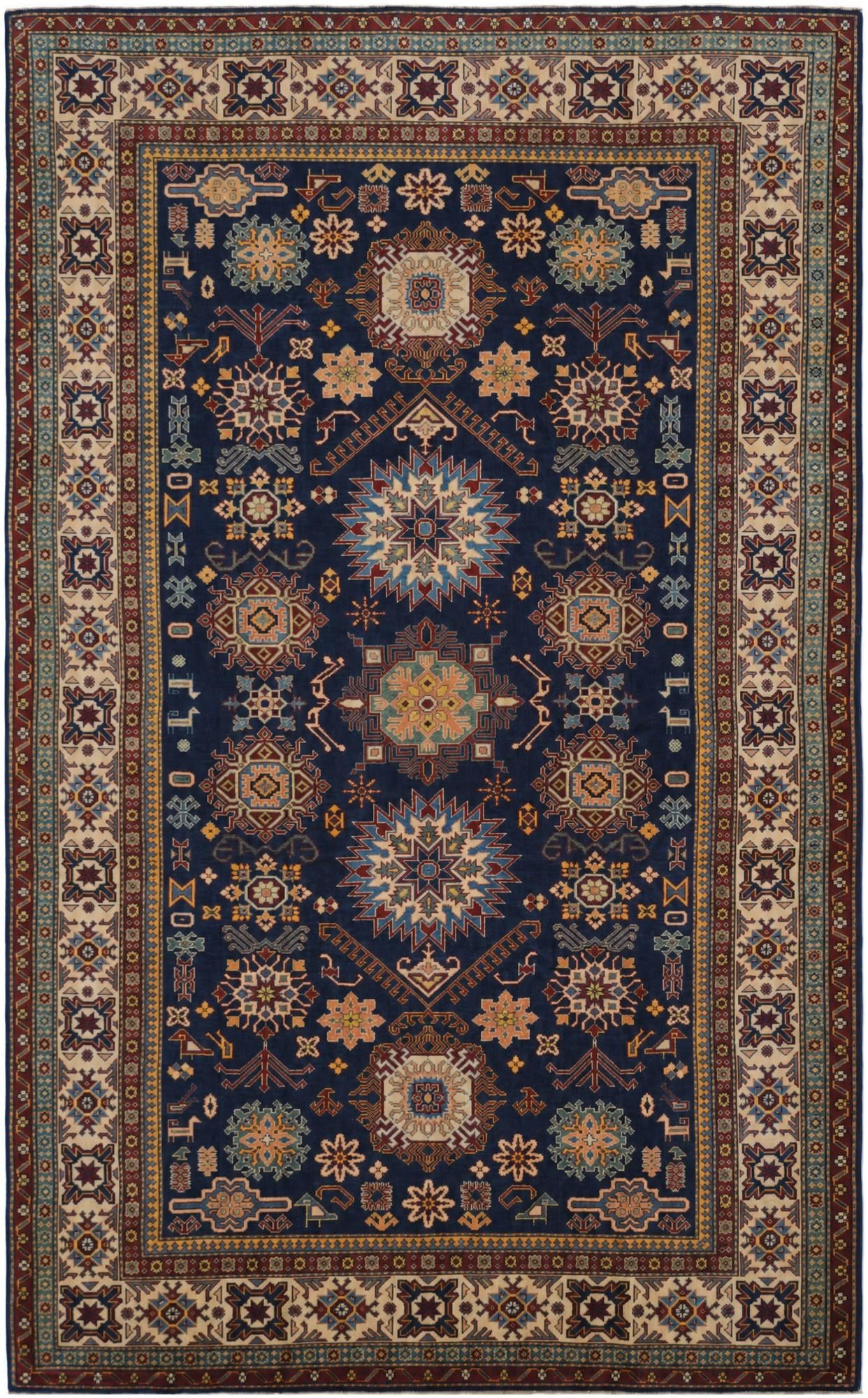 7' 1 x 11' 6 Hand Knotted Shirvan Rug