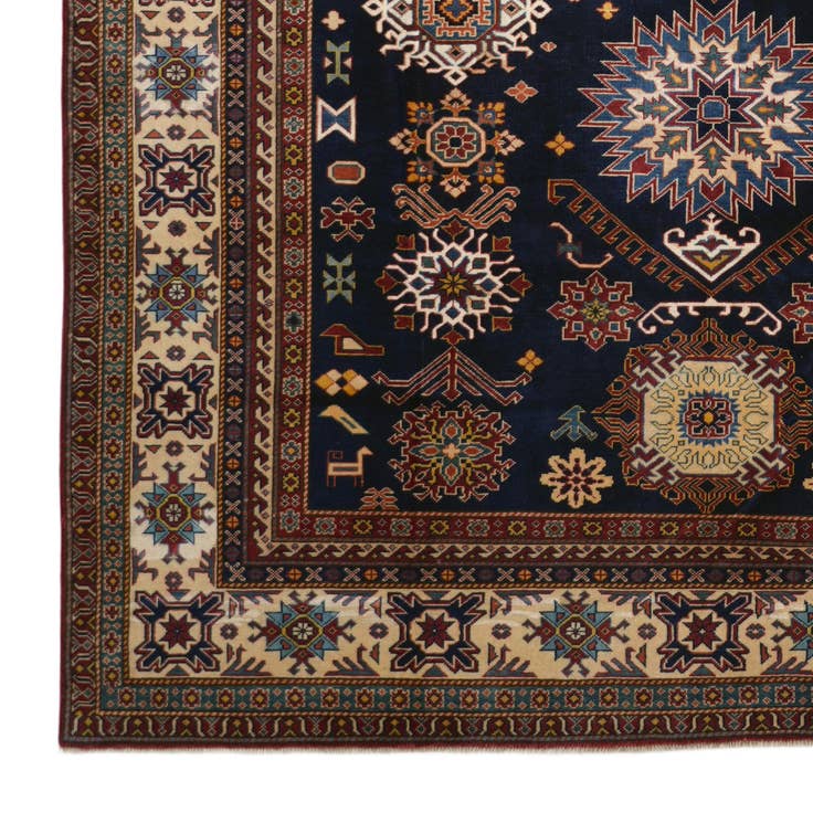 Detail image of 7' 4 x 9' 11 Hand Knotted Shirvan Rug