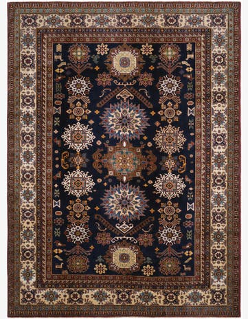 7' 4 x 9' 11 Hand Knotted Shirvan Rug