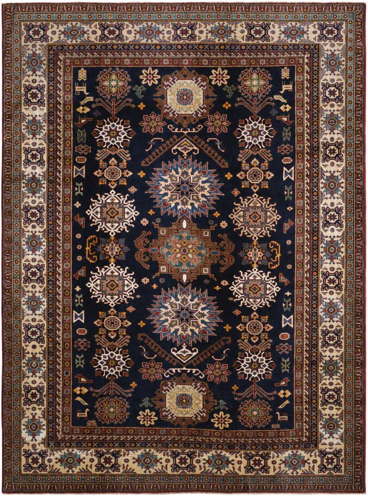 7' 4 x 9' 11 Hand Knotted Shirvan Rug