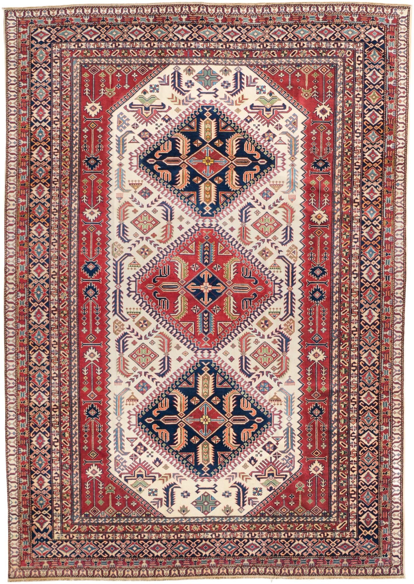 7' 4 x 10' 4 Hand Knotted Shirvan Rug