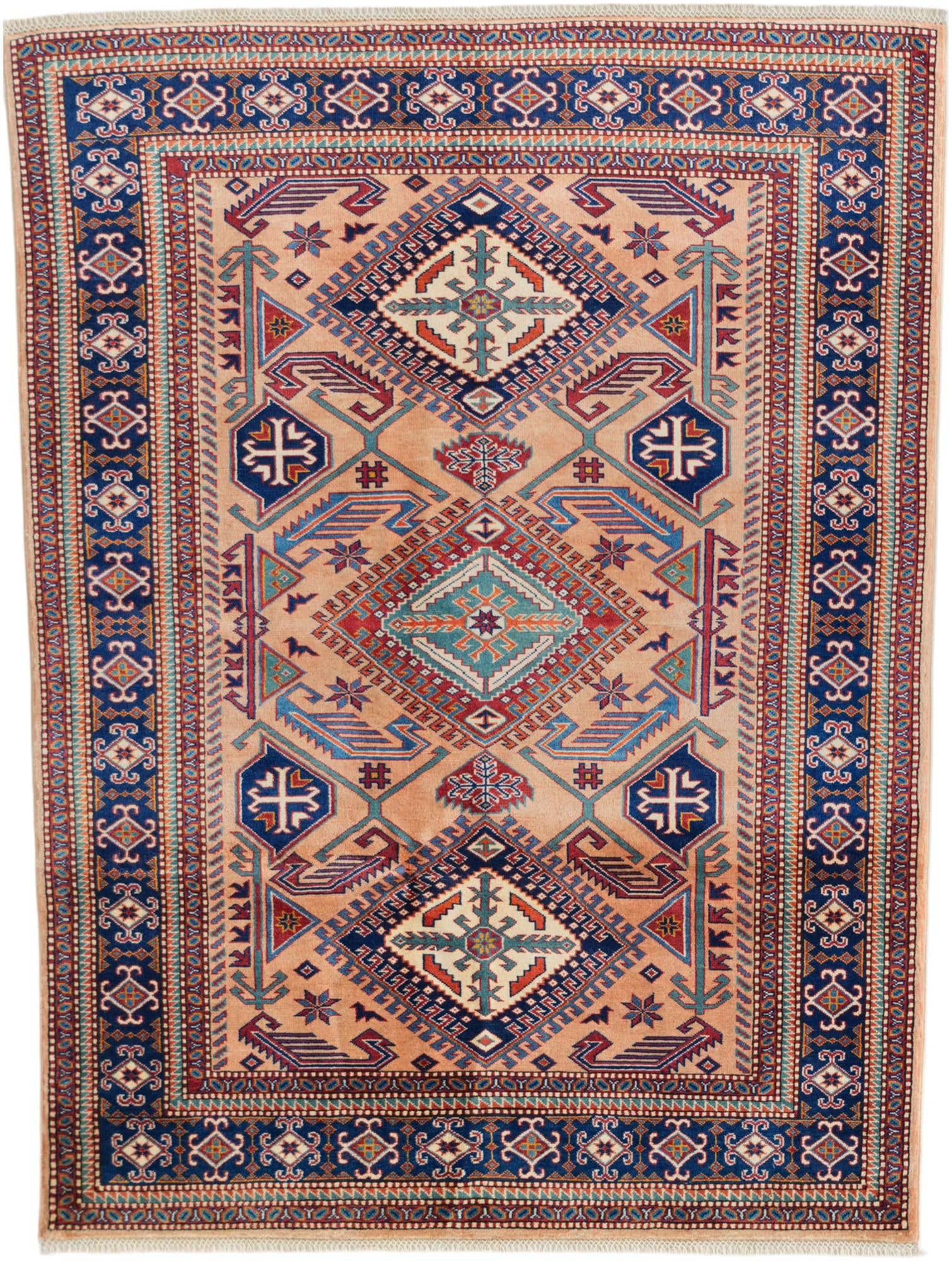 4' 9 x 6' 3 Hand Knotted Shirvan Rug