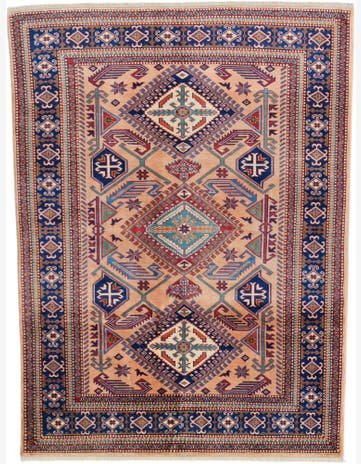 4' 9 x 6' 3 Hand Knotted Shirvan Rug