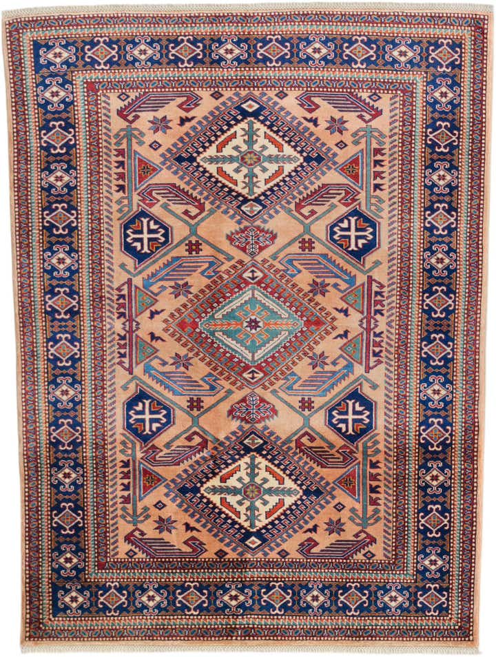 4' 9 x 6' 3 Hand Knotted Shirvan Rug