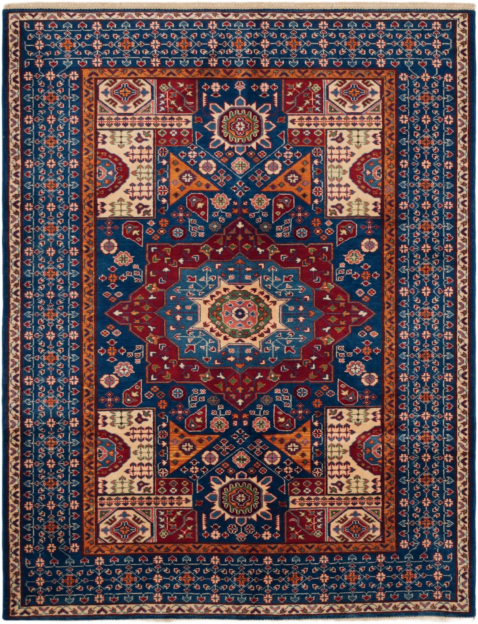 4' 11 x 6' 5 Hand Knotted Shirvan Rug