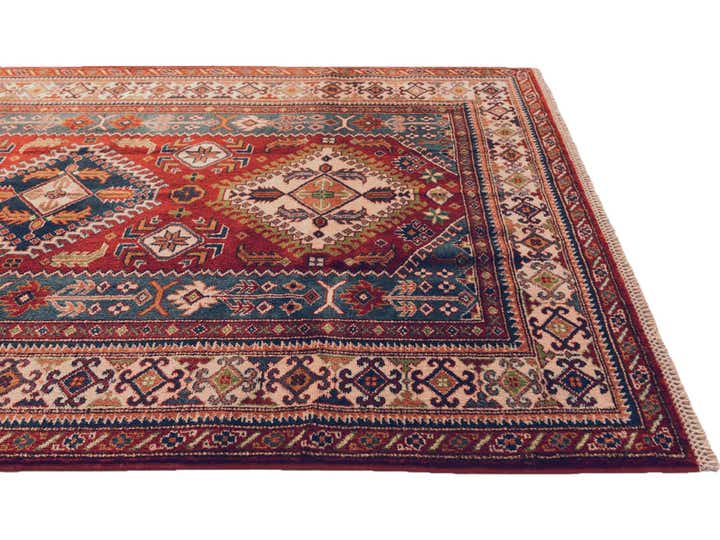 4' 2 x 5' 7 Hand Knotted Shirvan Rug