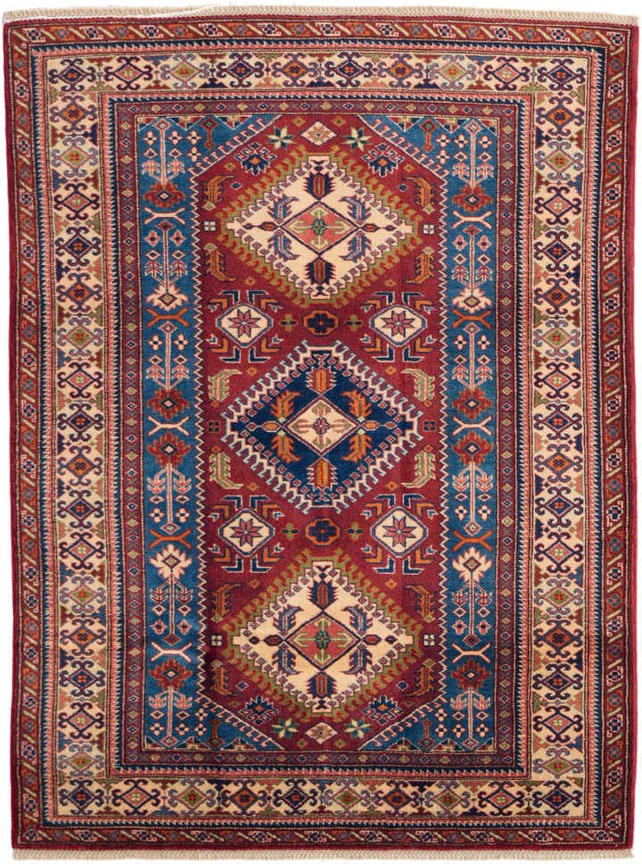 4' 2 x 5' 7 Hand Knotted Shirvan Rug
