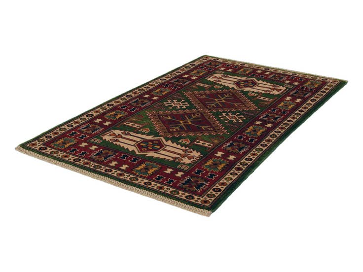 Detail image of 2' 7 x 4' 2 Hand Knotted Shirvan Rug