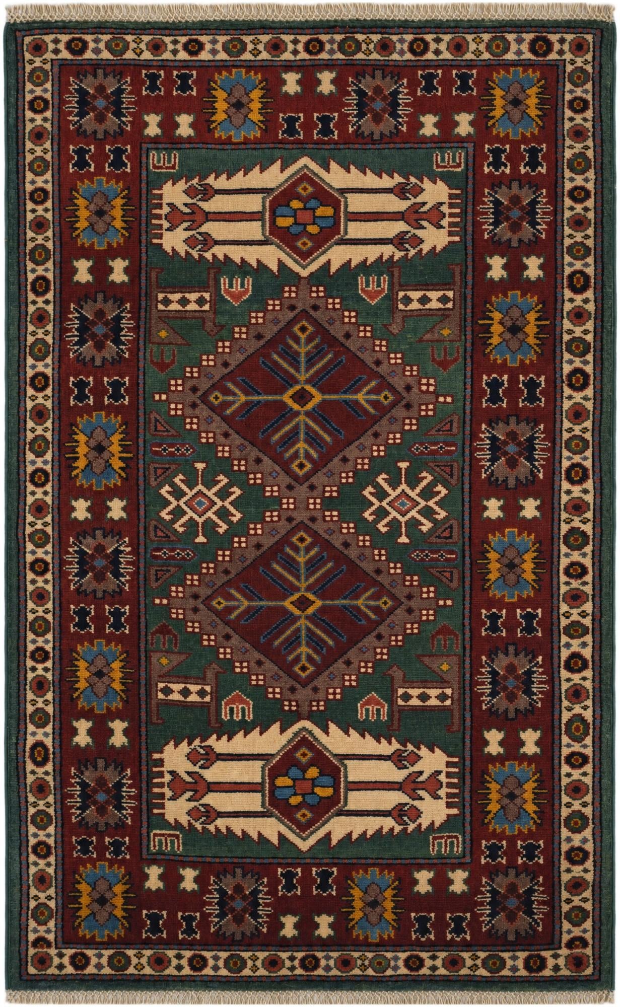 2' 7 x 4' 2 Hand Knotted Shirvan Rug