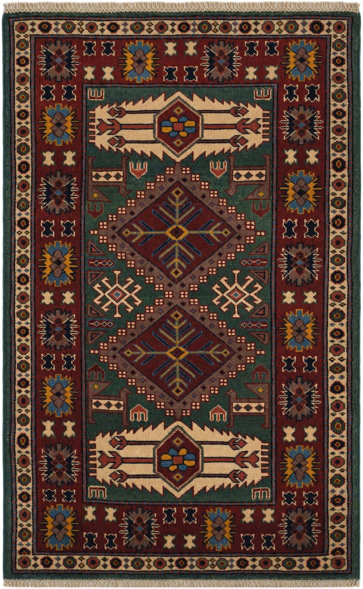 2' 7 x 4' 2 Hand Knotted Shirvan Rug