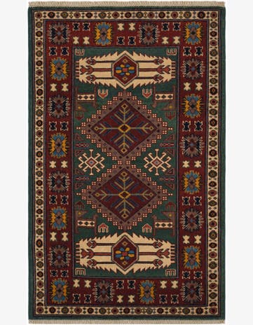 2' 7 x 4' 2 Hand Knotted Shirvan Rug