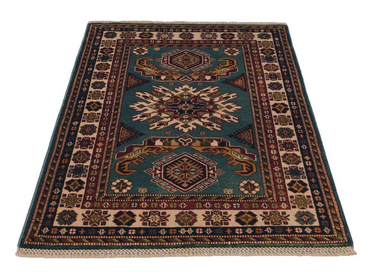 Detail image of 2' 6 x 3' 8 Hand Knotted Shirvan Rug