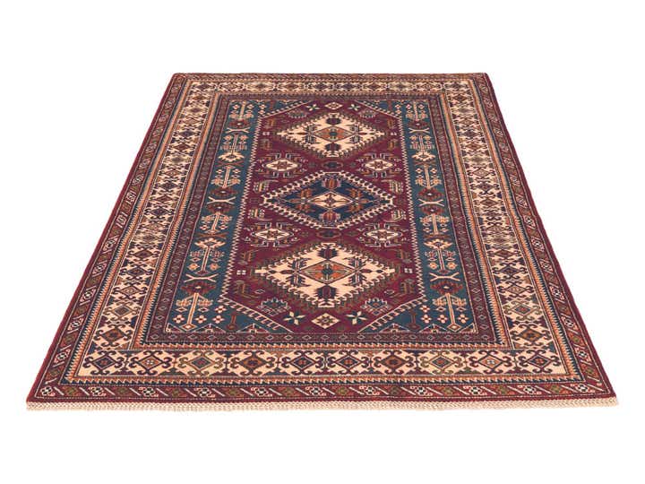 4' 3 x 5' 9 Hand Knotted Shirvan Rug