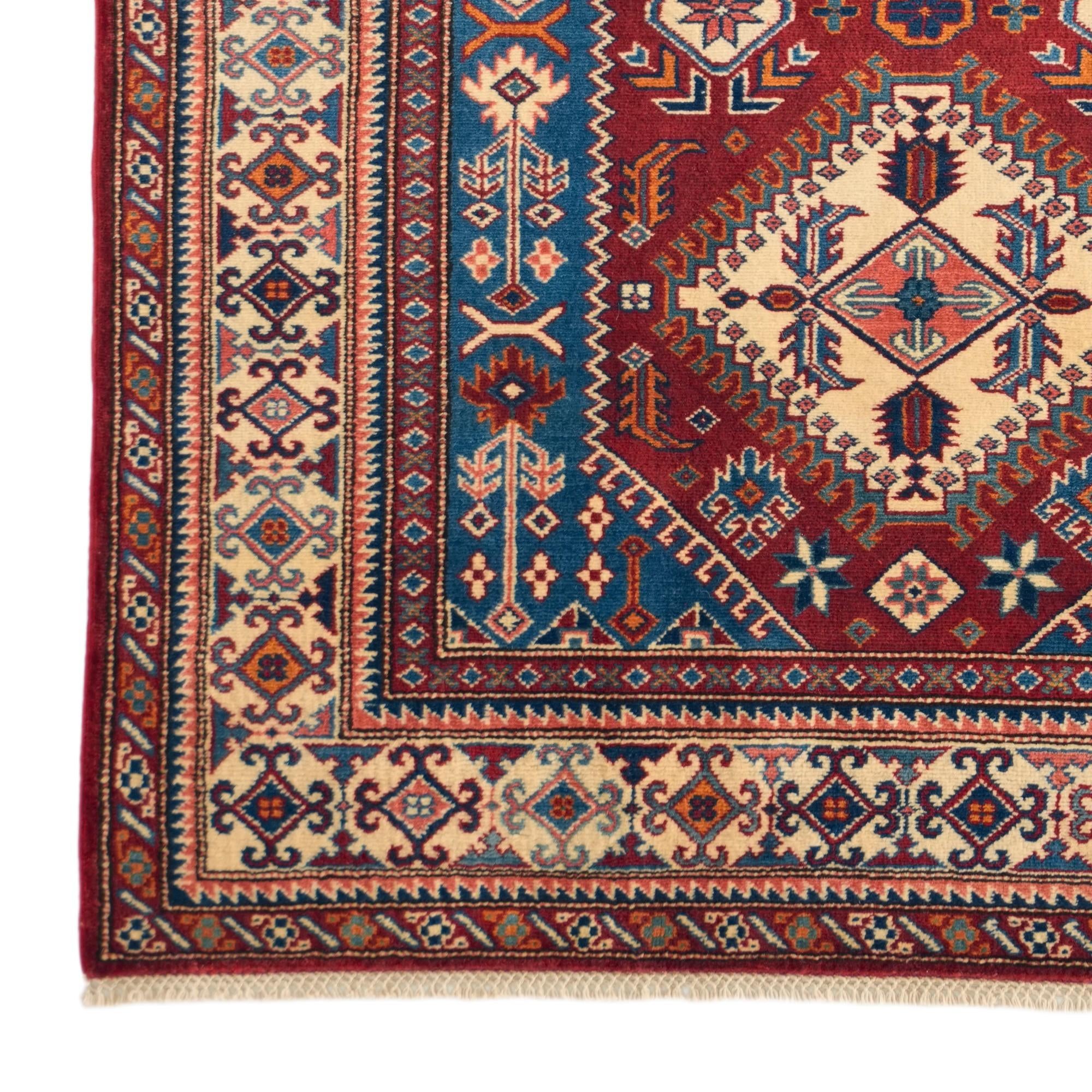 4' 3 x 5' 9 Hand Knotted Shirvan Rug