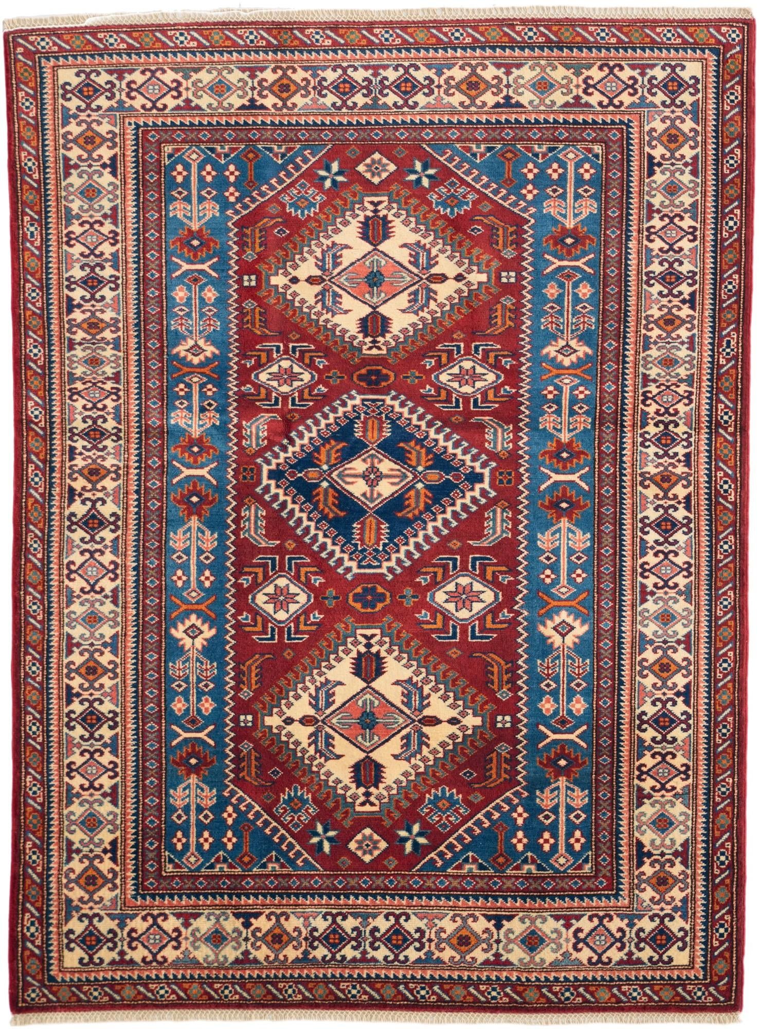 4' 3 x 5' 9 Hand Knotted Shirvan Rug