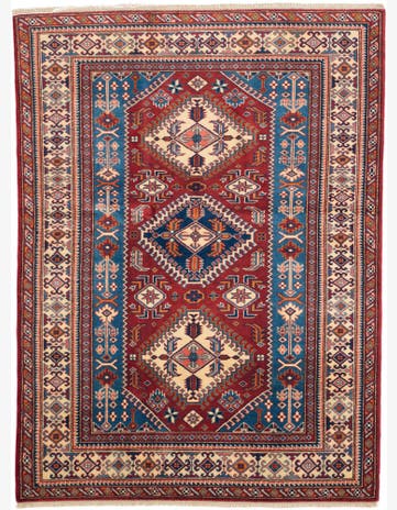 4' 3 x 5' 9 Hand Knotted Shirvan Rug
