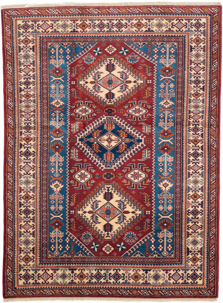 4' 3 x 5' 9 Hand Knotted Shirvan Rug