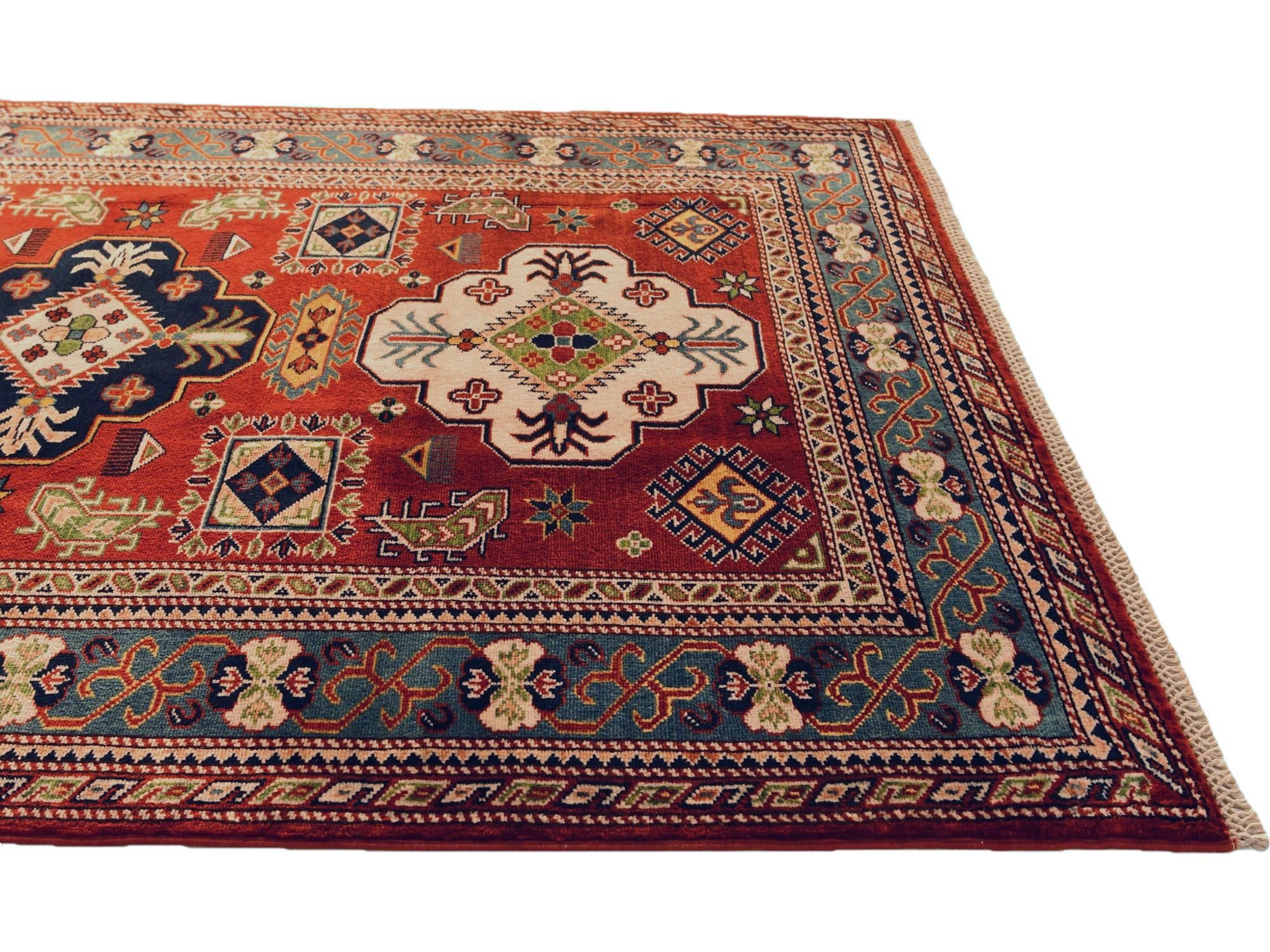 4' 4 x 5' 9 Hand Knotted Shirvan Rug