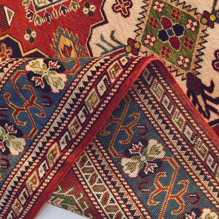 4' 4 x 5' 9 Hand Knotted Shirvan Rug