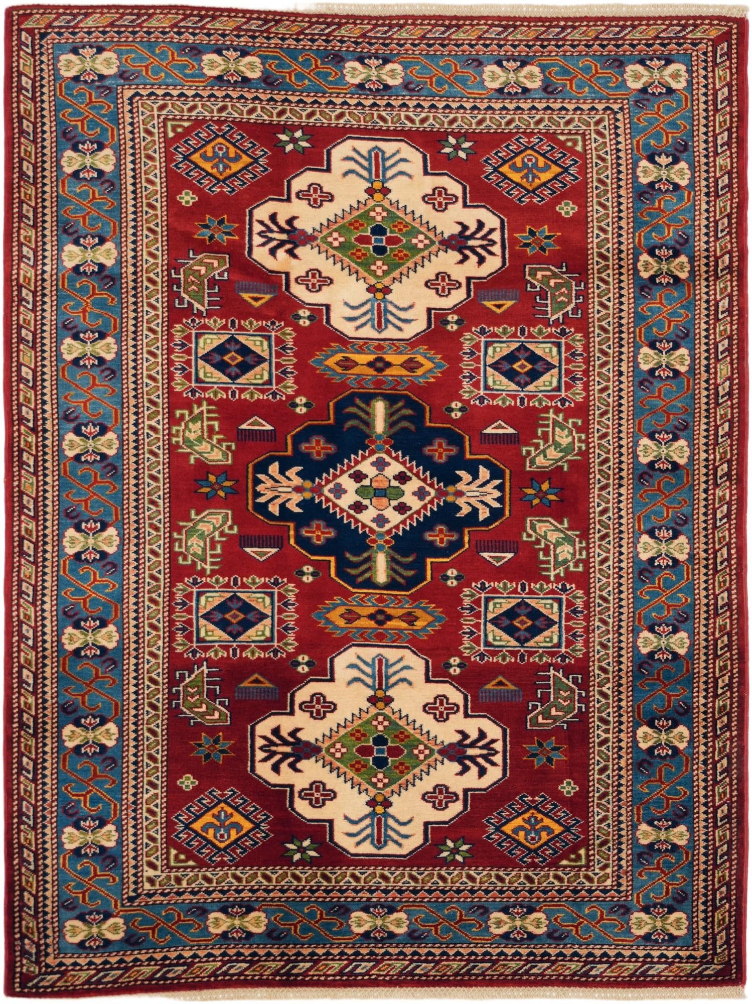 4' 4 x 5' 9 Hand Knotted Shirvan Rug