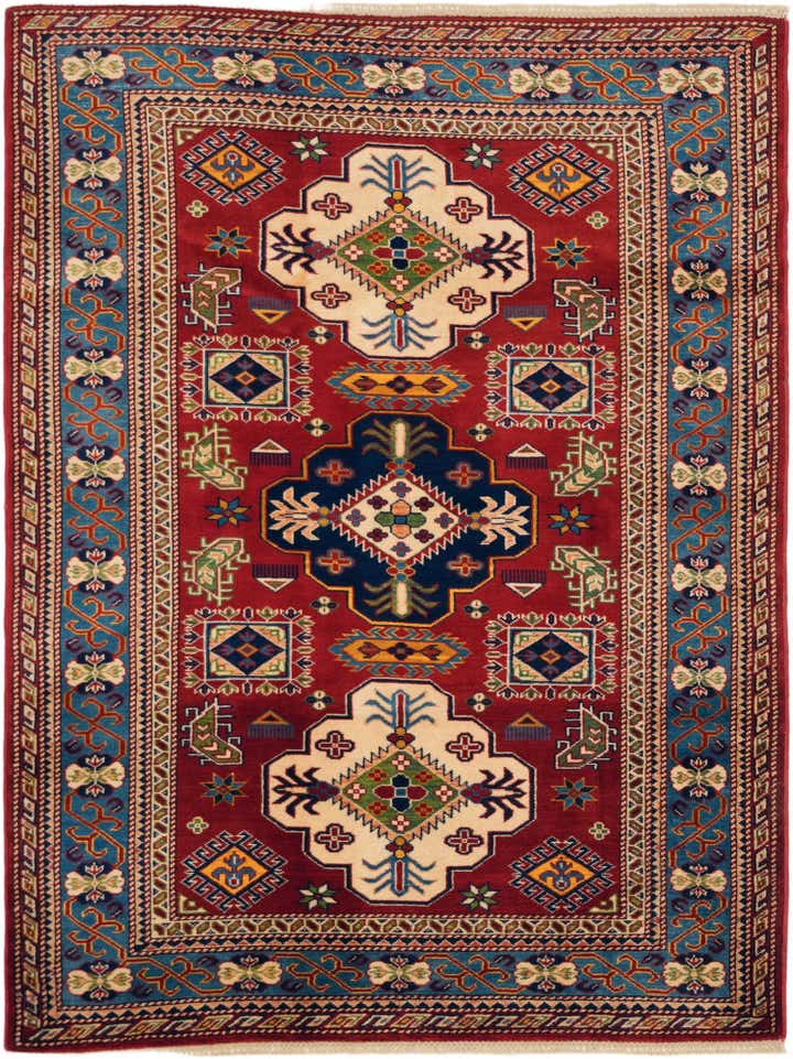4' 4 x 5' 9 Hand Knotted Shirvan Rug