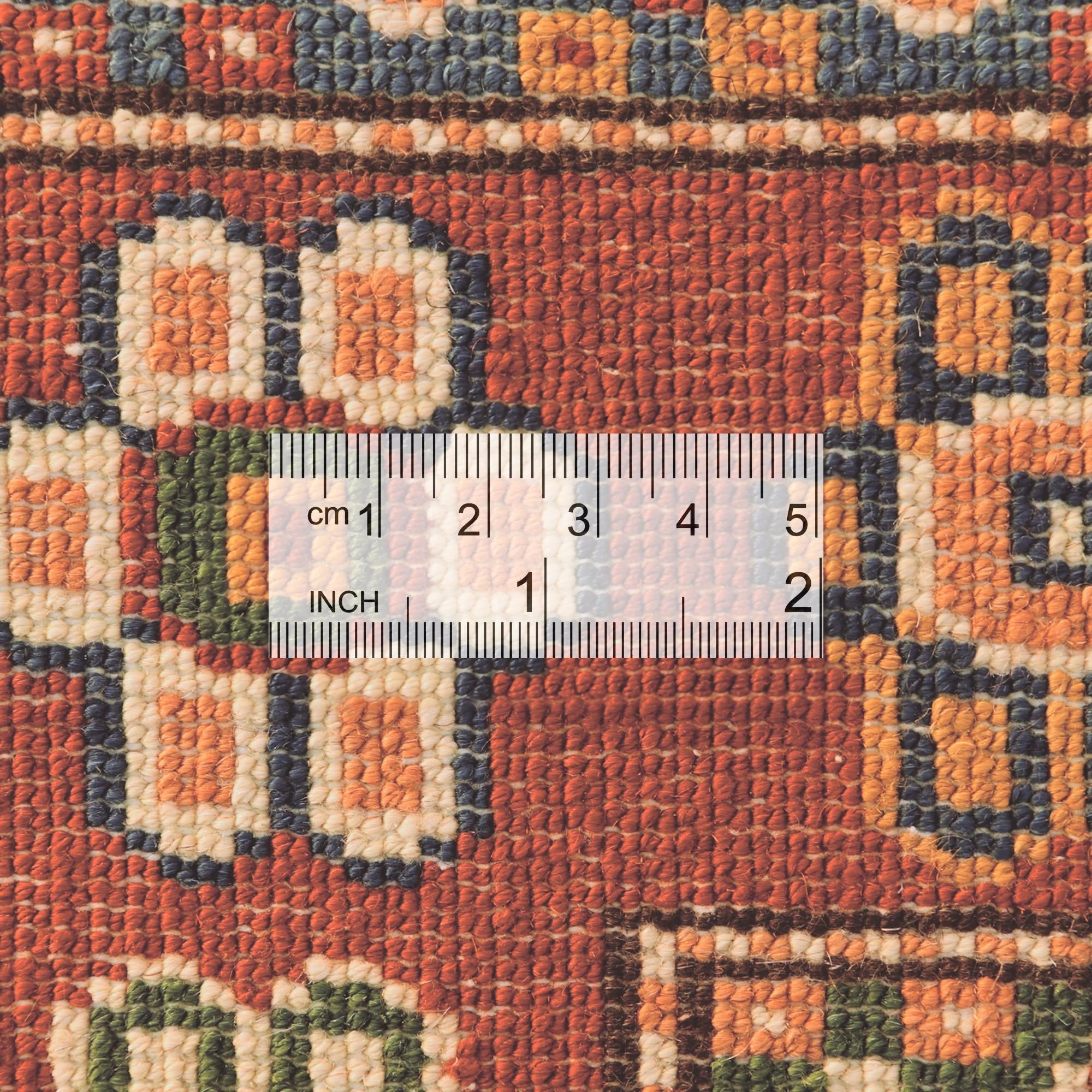 Detail image 9 of 10: 4' 2 x 5' 11 Hand Knotted Shirvan Rug