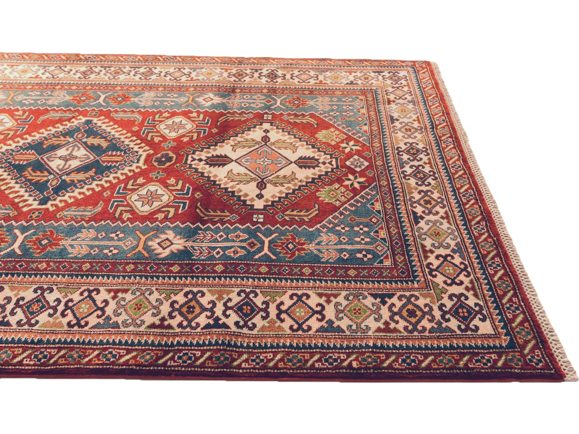 4' 4 x 5' 9 Hand Knotted Shirvan Rug