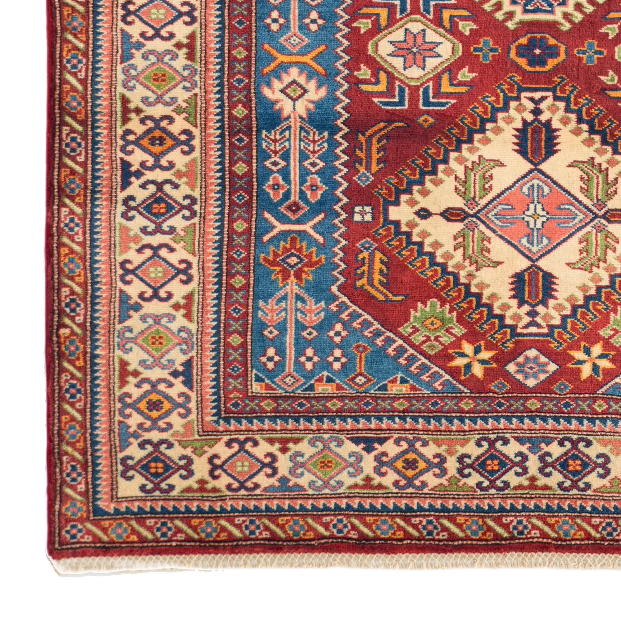 4' 4 x 5' 9 Hand Knotted Shirvan Rug
