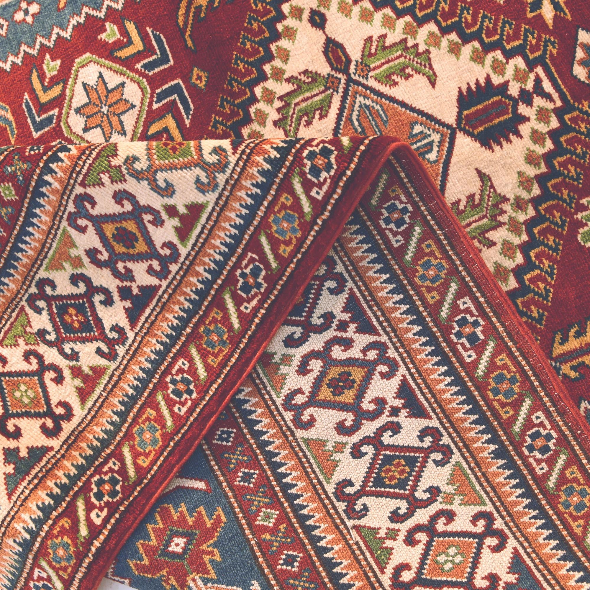 4' 4 x 5' 9 Hand Knotted Shirvan Rug