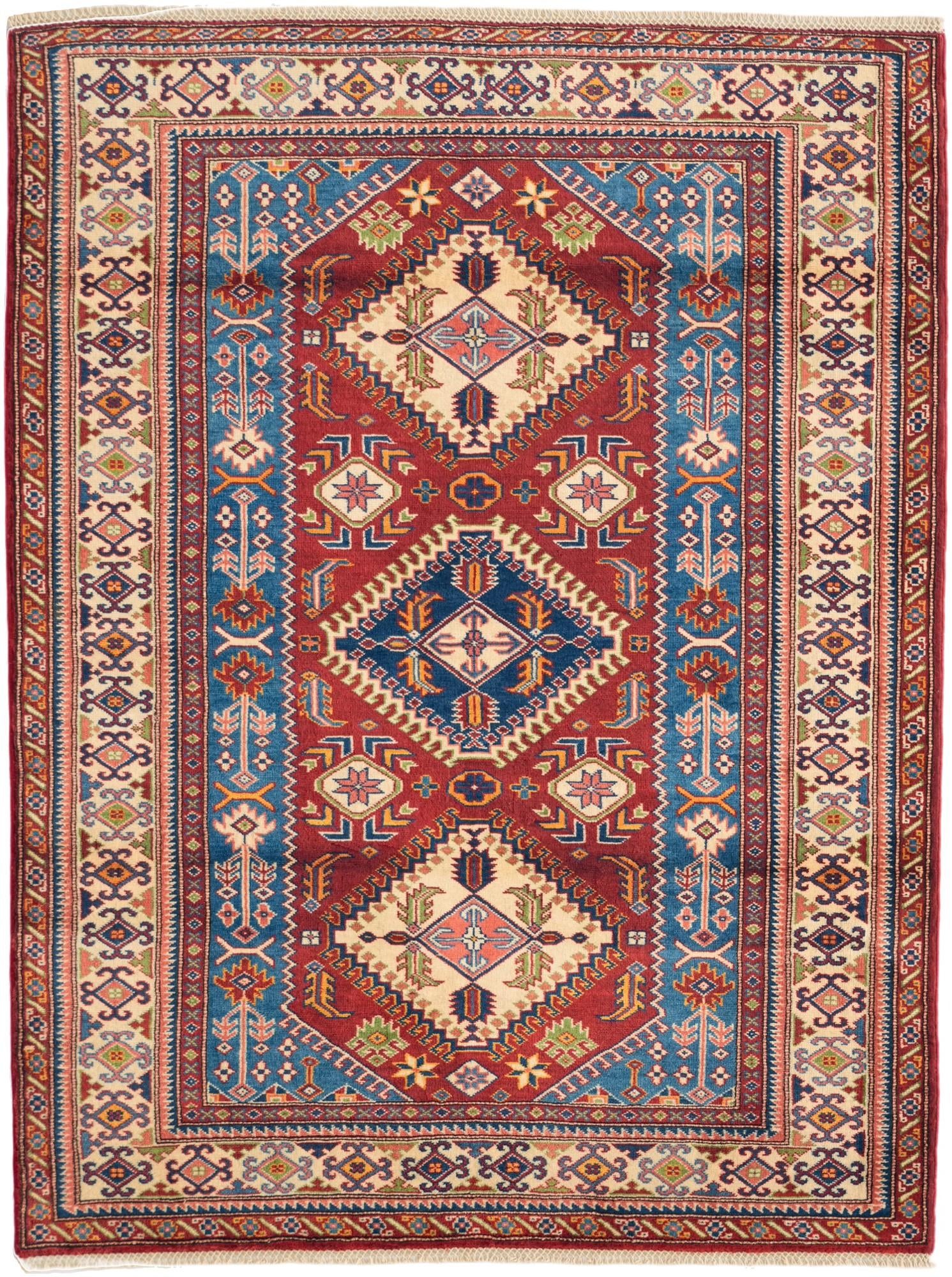 4' 4 x 5' 9 Hand Knotted Shirvan Rug