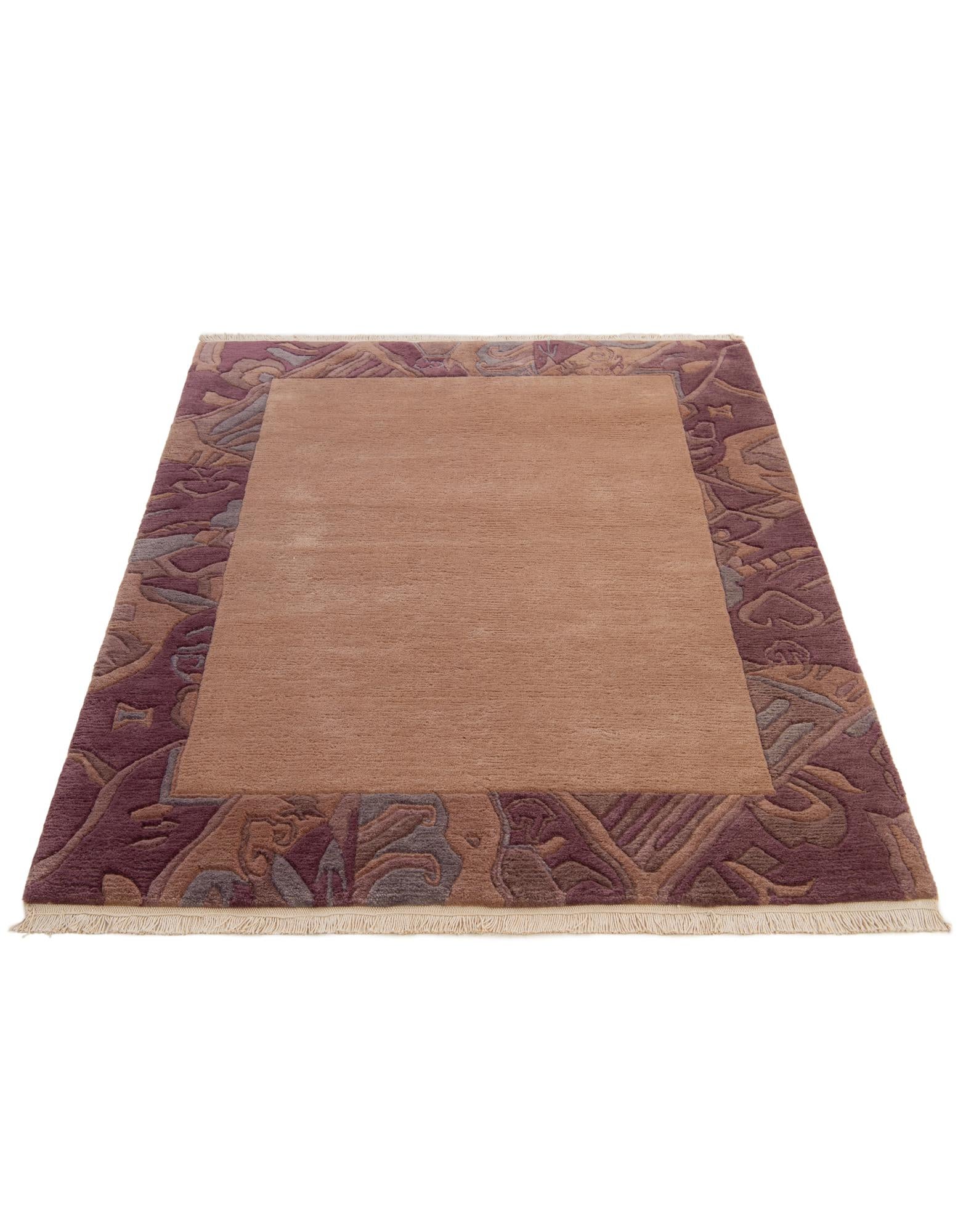 4' 1 x 5' 10 Hand Knotted Tibet Wool Rug