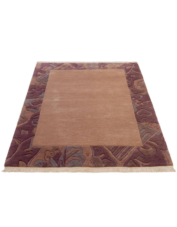 Detail image of 4' 1 x 5' 10 Hand Knotted Tibet Wool Rug
