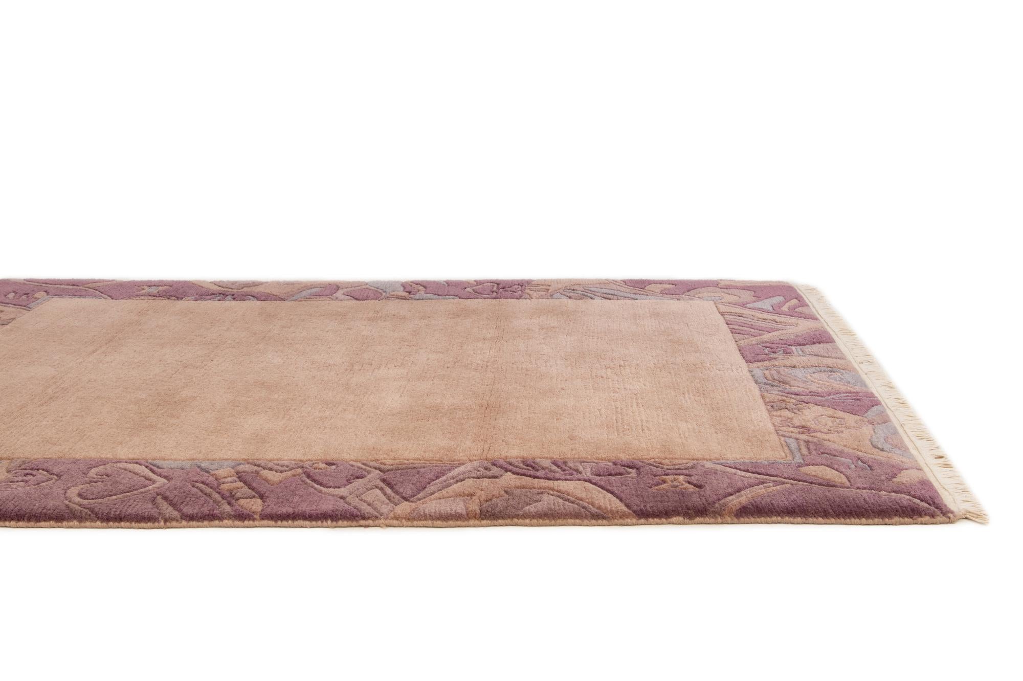 4' 1 x 5' 10 Hand Knotted Tibet Wool Rug