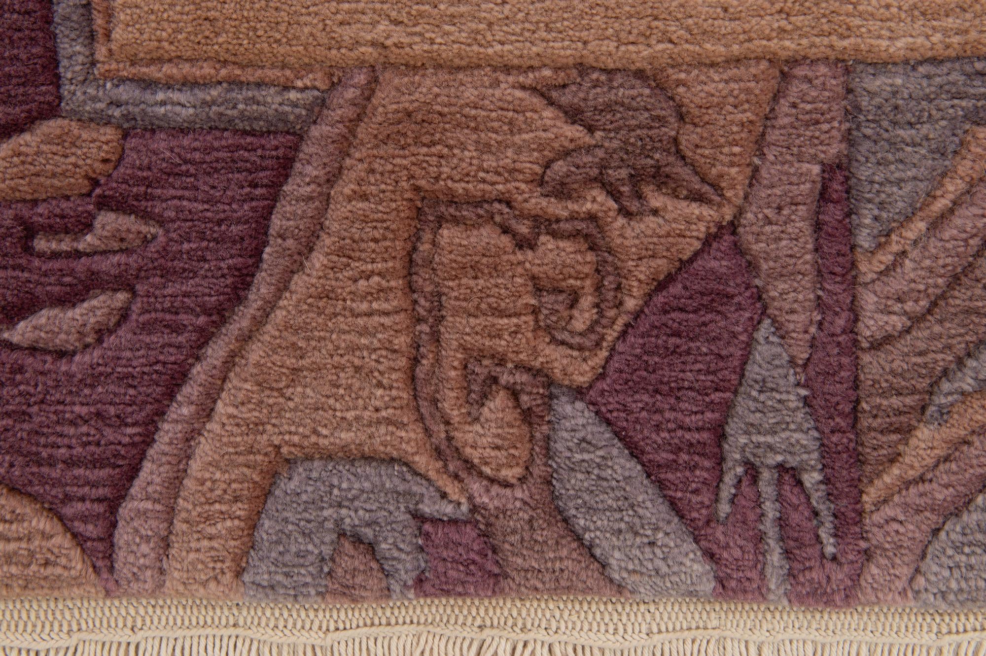 4' 1 x 5' 10 Hand Knotted Tibet Wool Rug