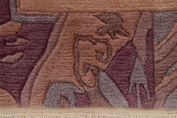 4' 1 x 5' 10 Hand Knotted Tibet Wool Rug