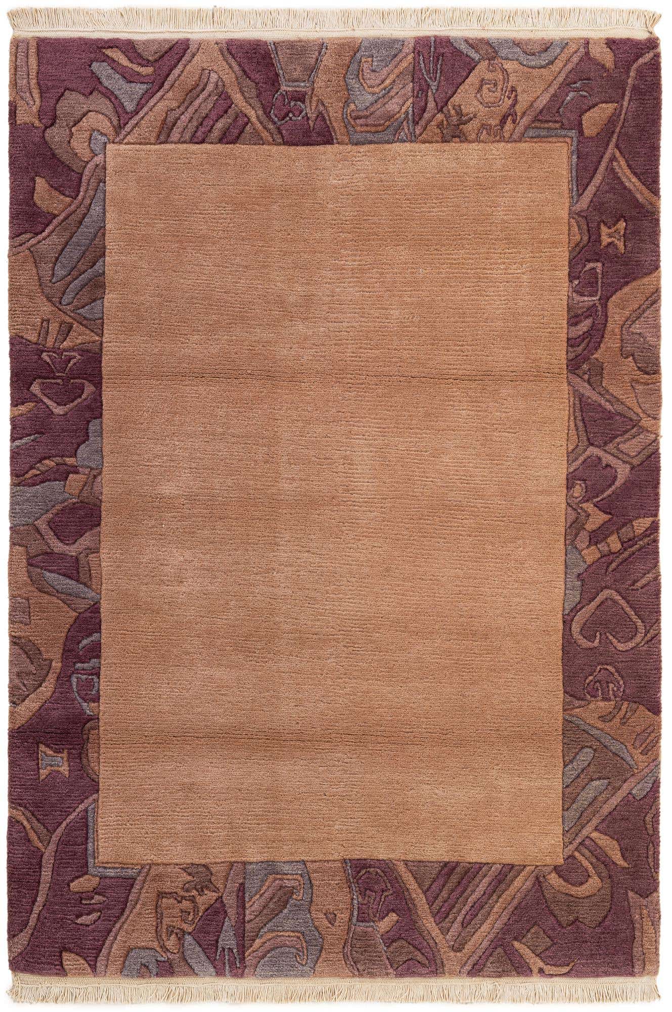 4' 1 x 5' 10 Hand Knotted Tibet Wool Rug