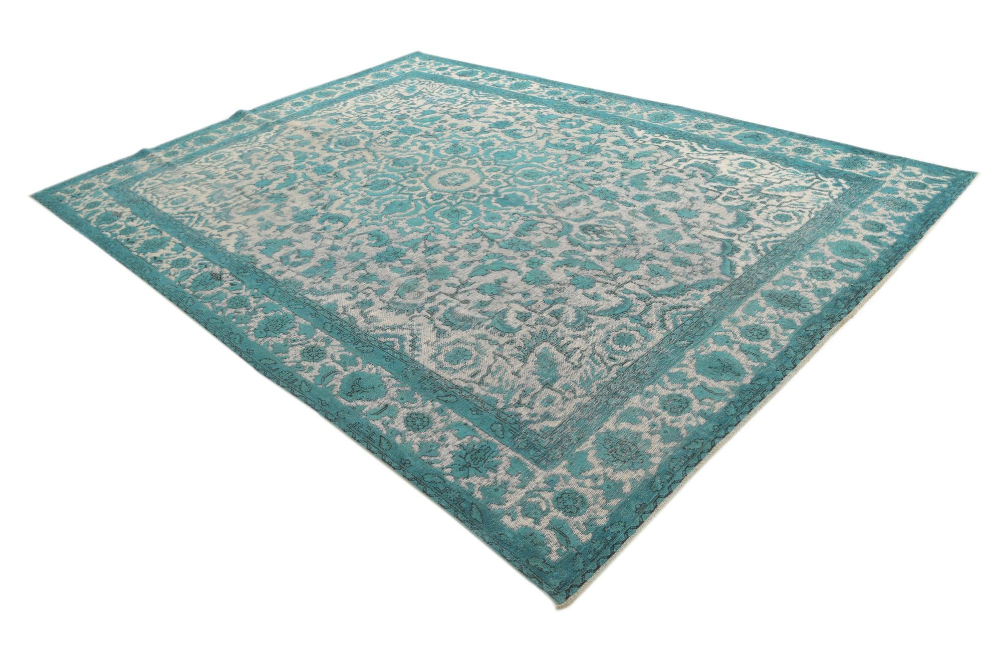 9' 5 x 13' Hand Knotted Ultra Vintage Persian Wool Rug