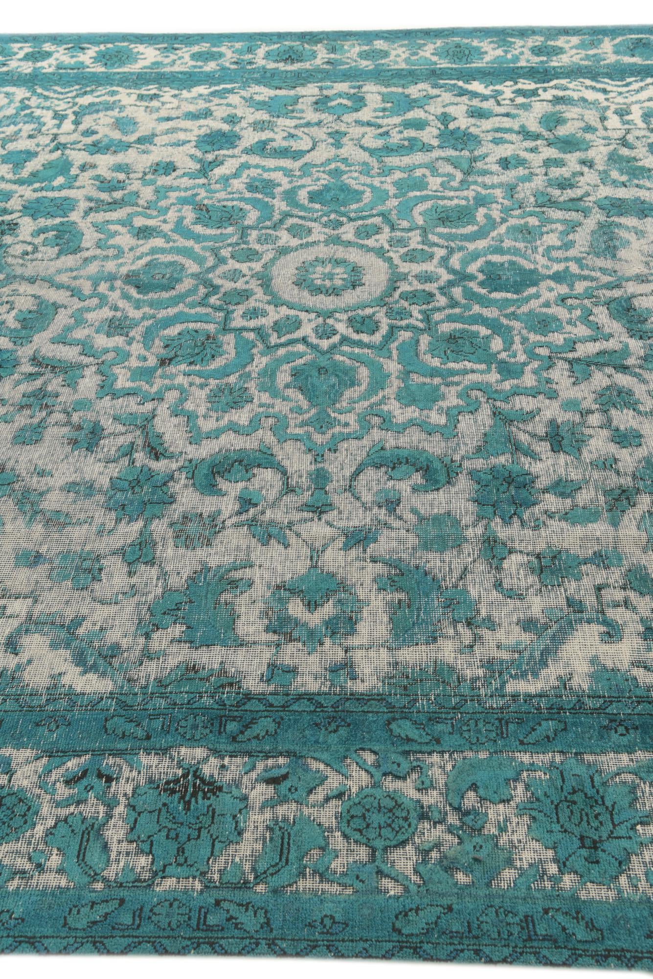 9' 5 x 13' Hand Knotted Ultra Vintage Persian Wool Rug