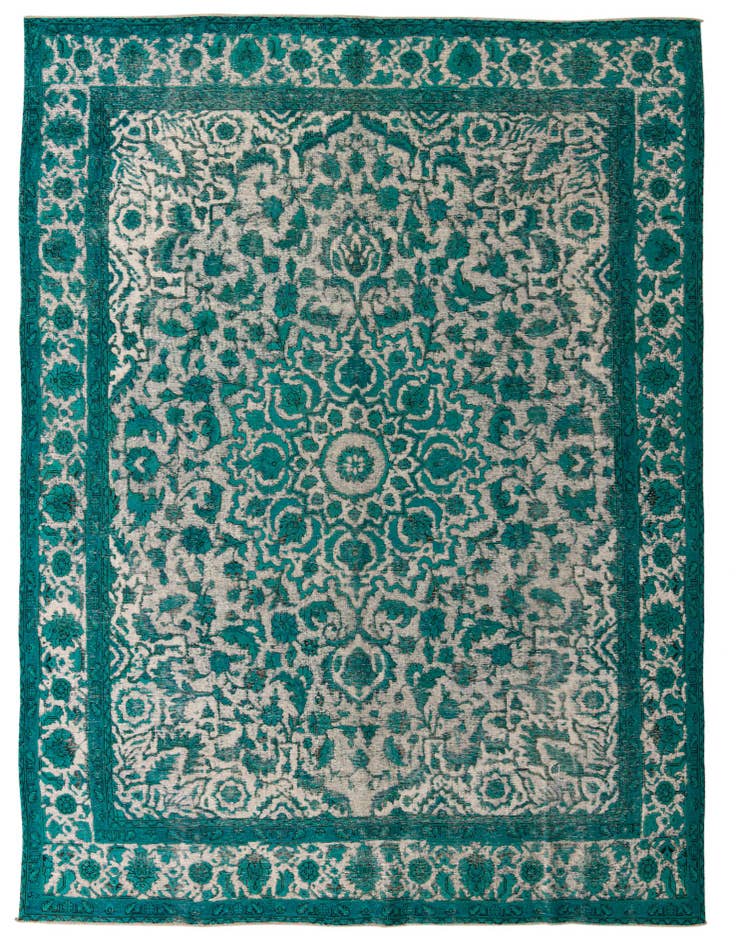 Detail image of 9' 5 x 13' Hand Knotted Ultra Vintage Persian Wool Rug