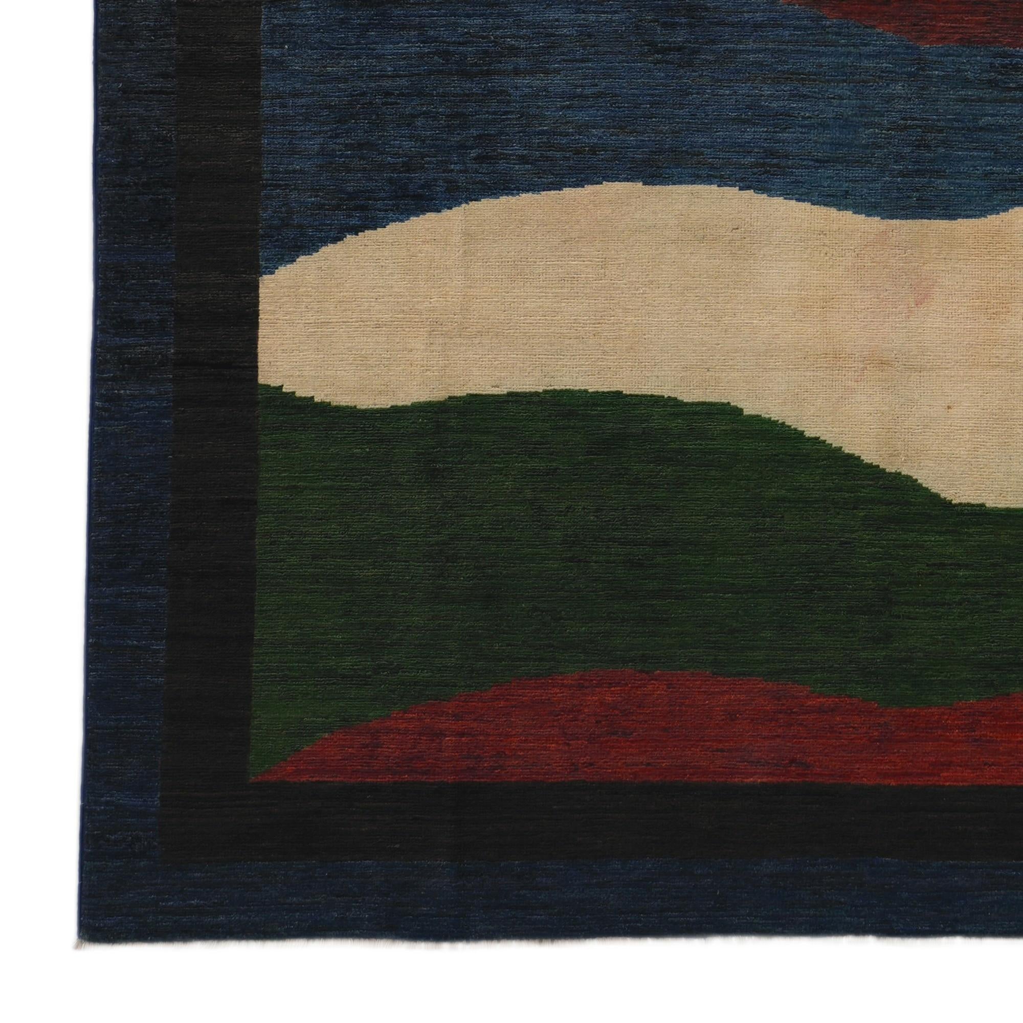 6' 6 x 9' 8 Hand Knotted Ziegler Modern Rug