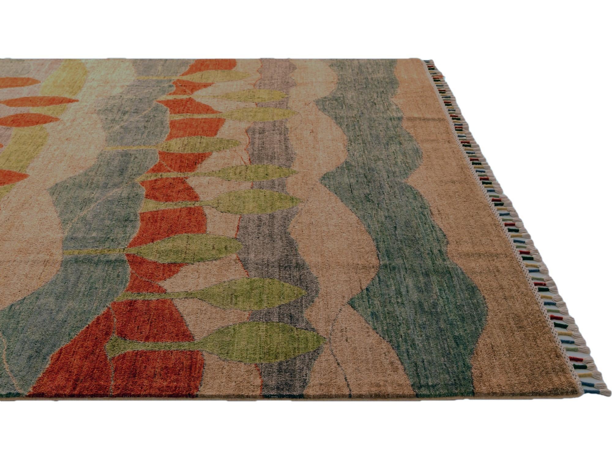 6' 9 x 9' 7 Hand Knotted Ziegler Modern Rug