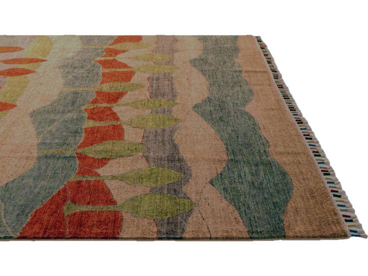 Detail image of 6' 9 x 9' 7 Hand Knotted Ziegler Modern Rug