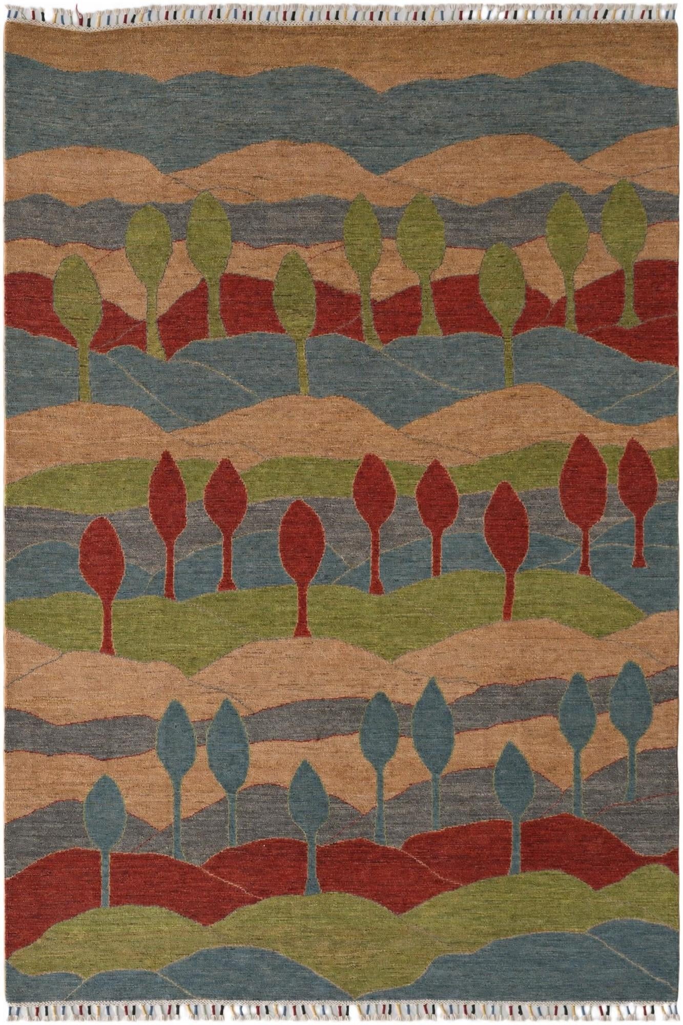 6' 9 x 9' 7 Hand Knotted Ziegler Modern Rug
