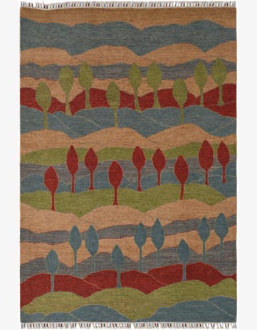 6' 9 x 9' 7 Hand Knotted Ziegler Modern Rug