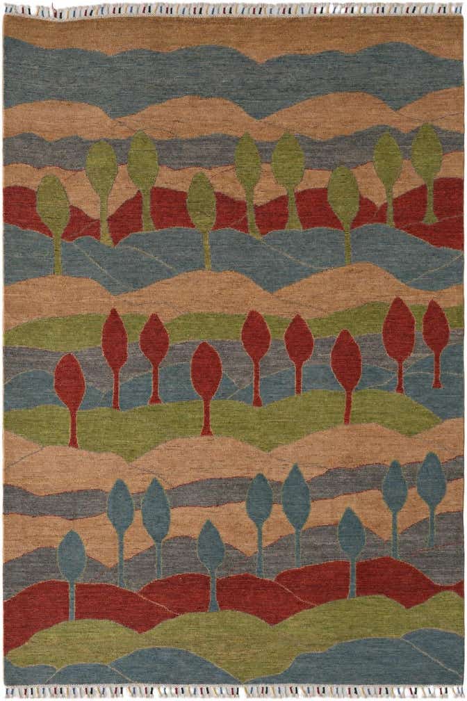 6' 9 x 9' 7 Hand Knotted Ziegler Modern Rug
