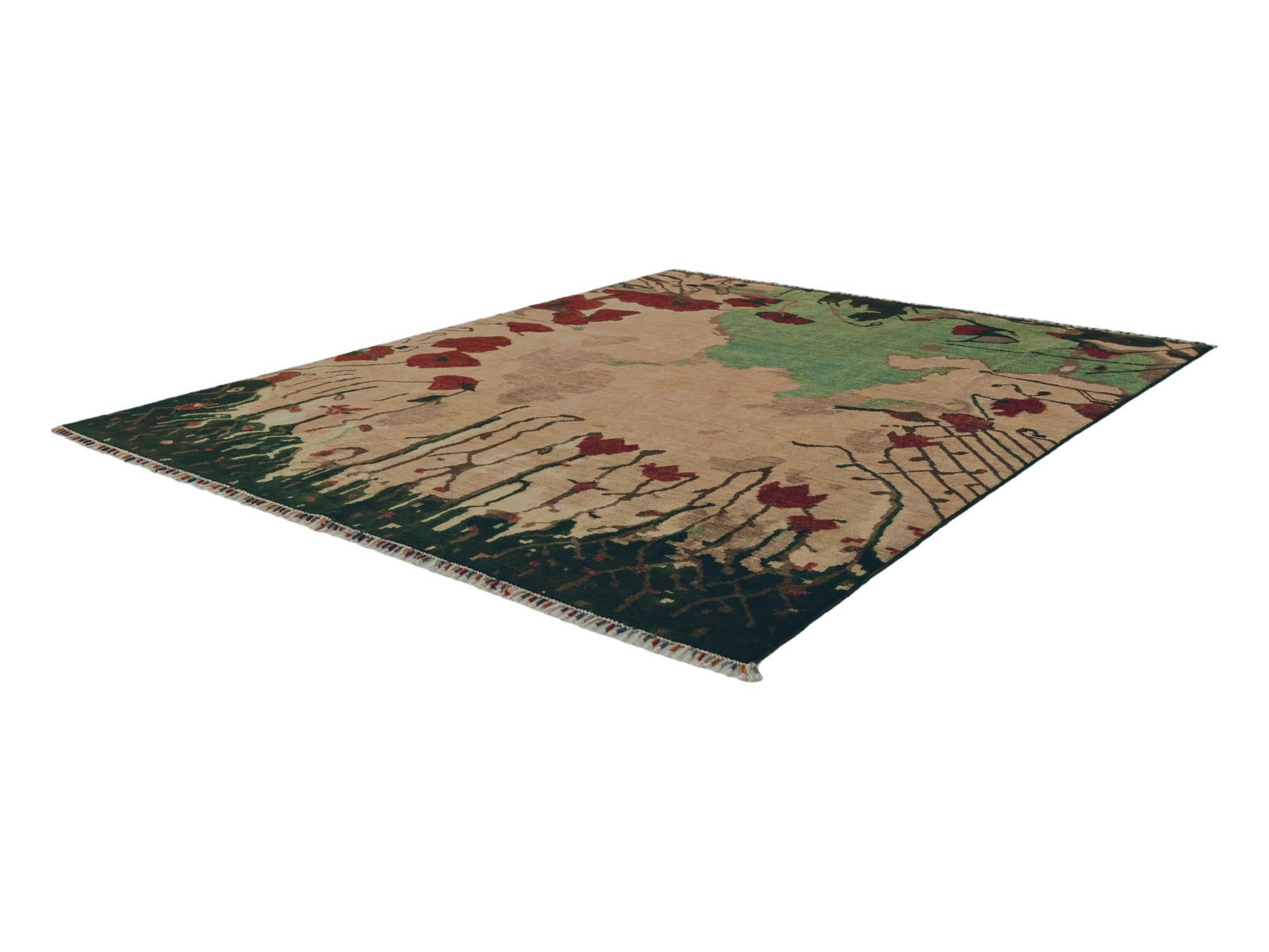 6' 6 x 7' 11 Hand Knotted Ziegler Modern Rug