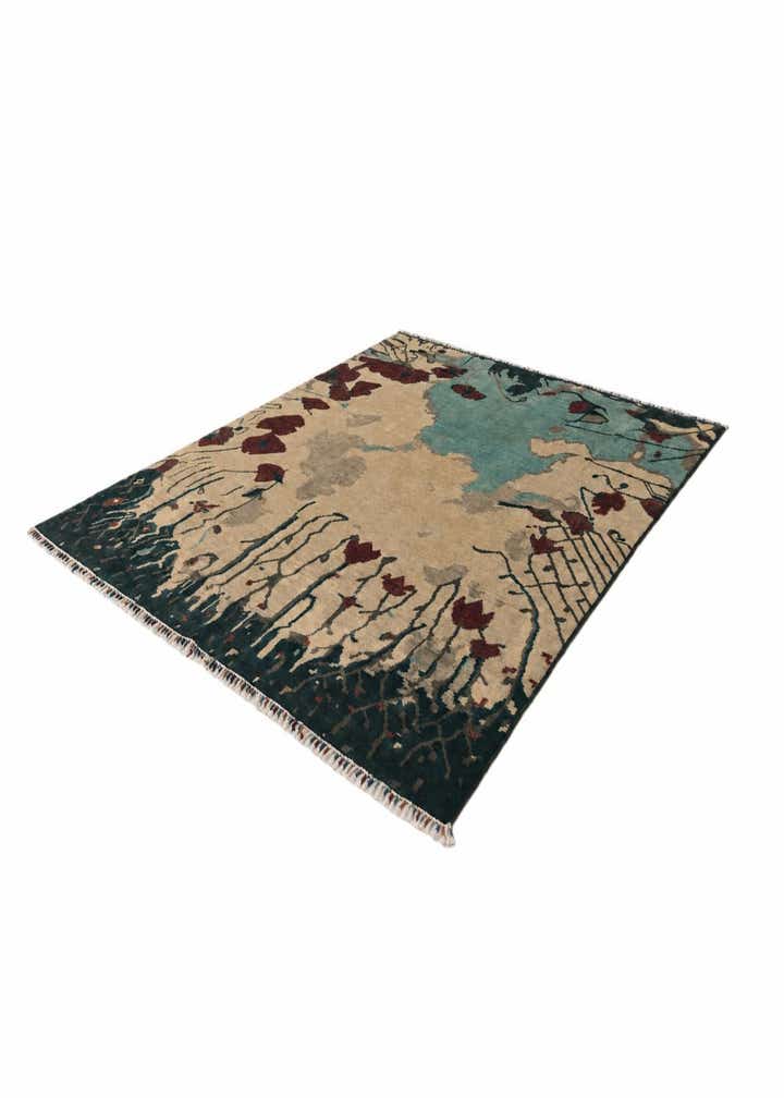 6' 6 x 7' 11 Hand Knotted Ziegler Modern Rug