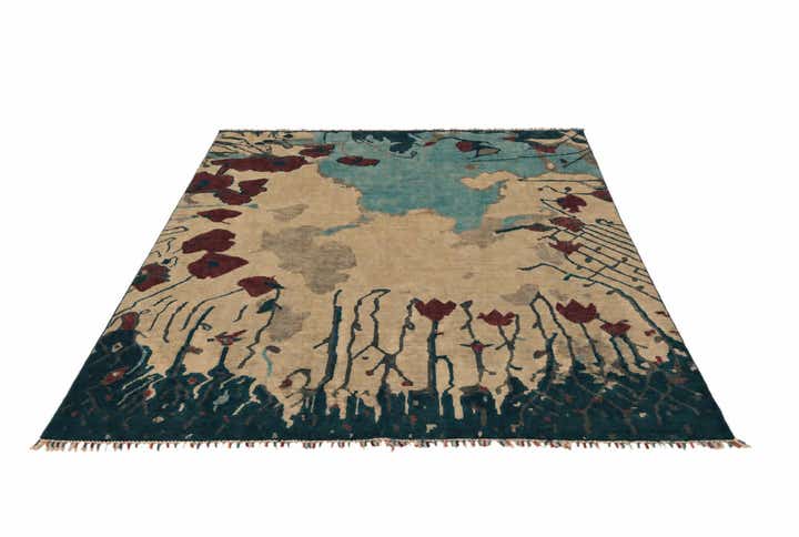 6' 6 x 7' 11 Hand Knotted Ziegler Modern Rug