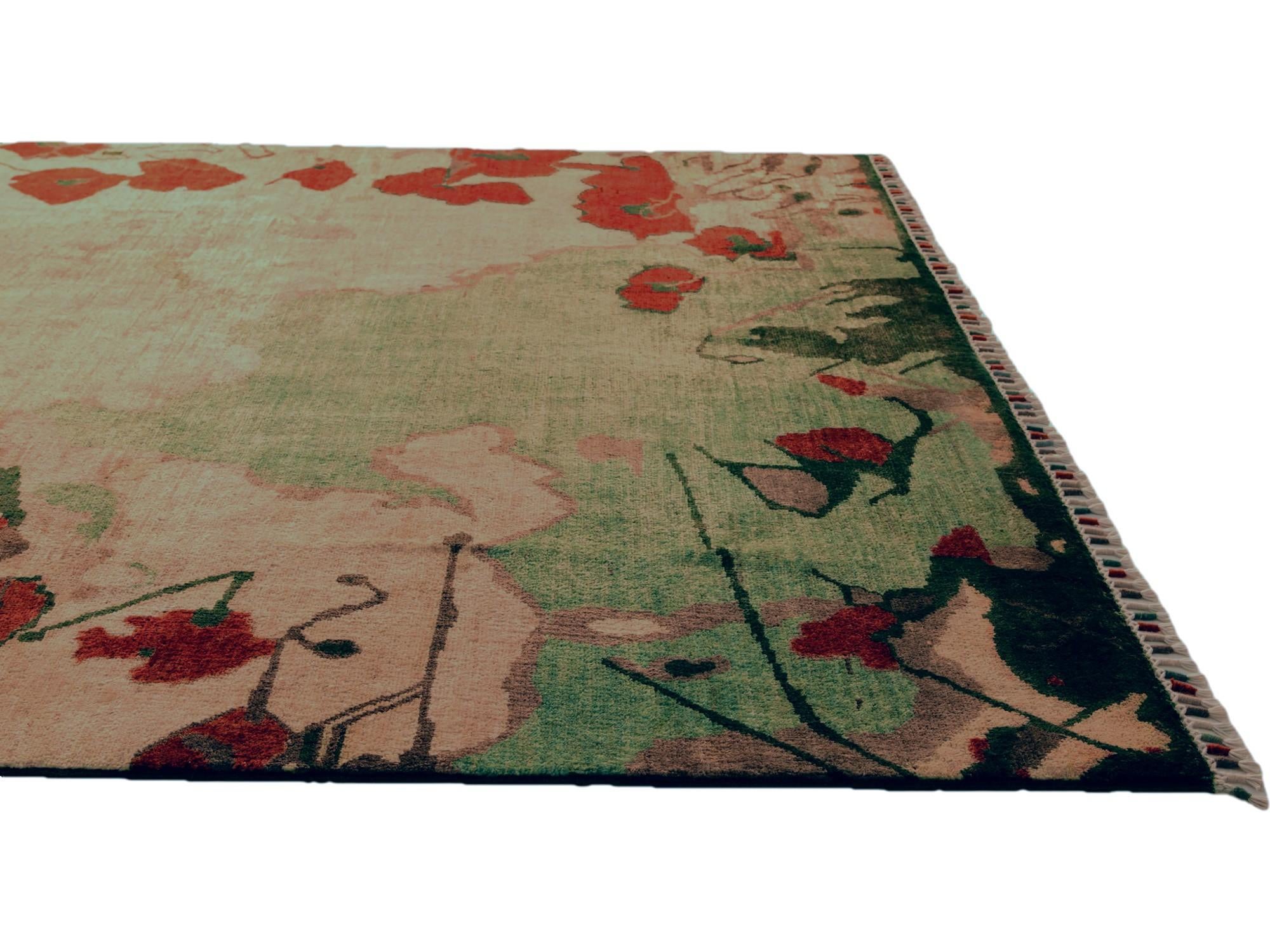 6' 6 x 7' 11 Hand Knotted Ziegler Modern Rug