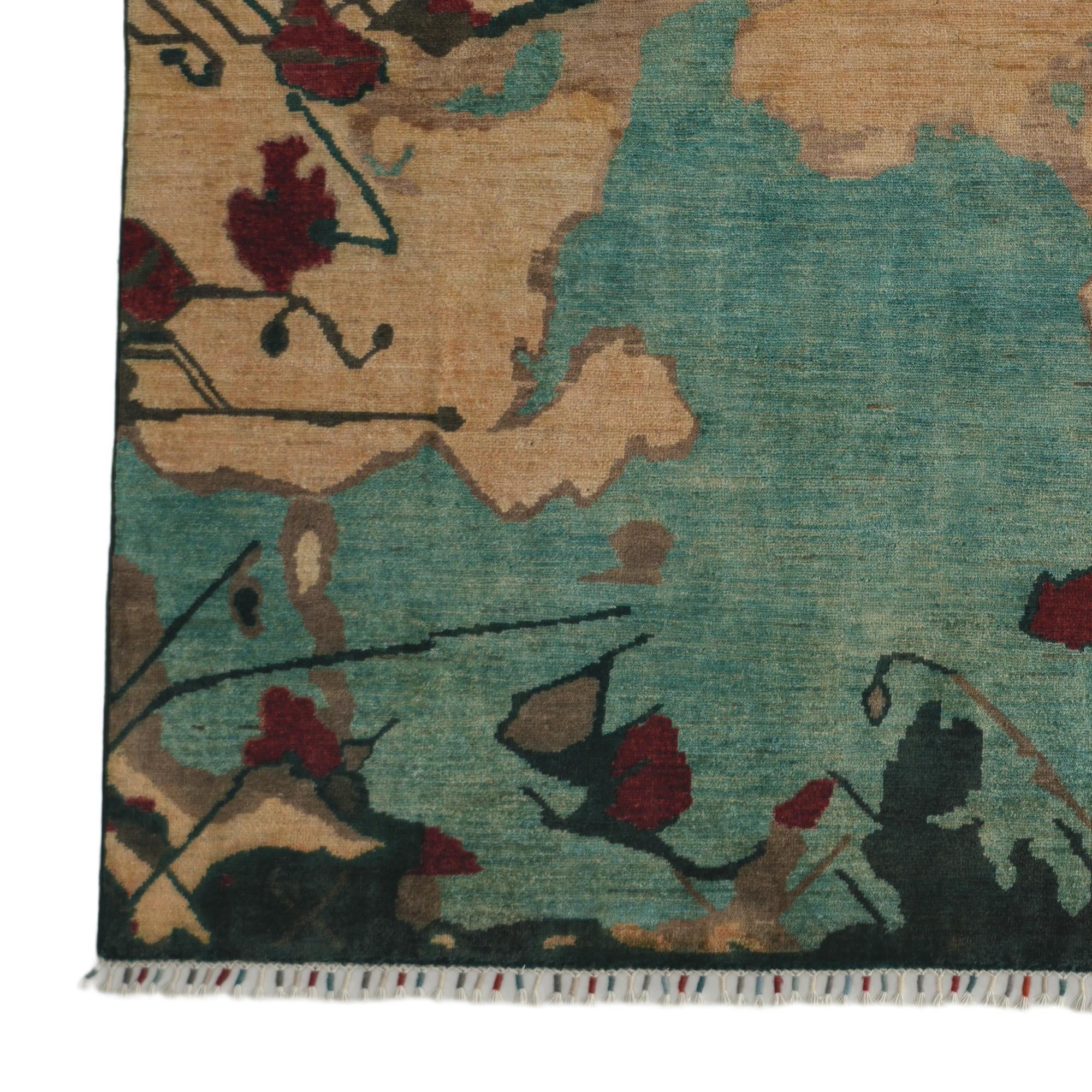 6' 6 x 7' 11 Hand Knotted Ziegler Modern Rug